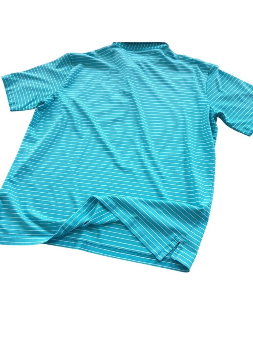 Tommy Hilfiger Golf Blue Striped Polo Shirt XXL Performance Fit Short Sleeve Men - Picture 12 of 13